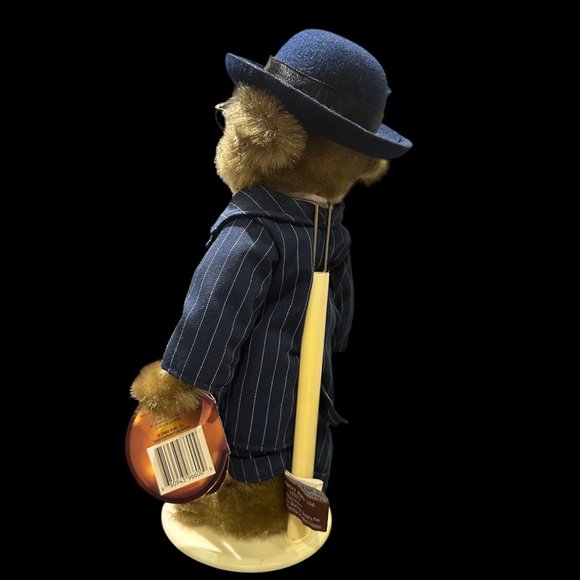 Vintage Brass Button Bears Baxter 20th Century Collectibles with Stand 14” - Picture 3 of 8